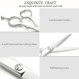 Right Handed Stainless Steel Hair Scissors Salon Use Convex Edge Blade