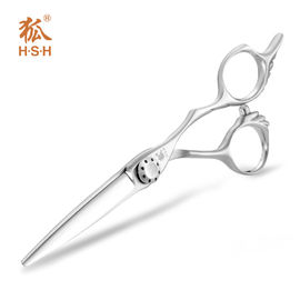 Silver Special Hairdressing Scissors Japanese 440C Steel Engraving Handle