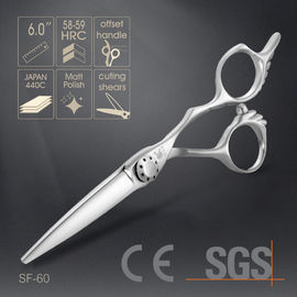 Silver Special Hairdressing Scissors Japanese 440C Steel Engraving Handle